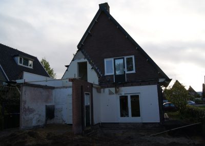 Uitbreiding woning te Ede - tijdens uitvoering